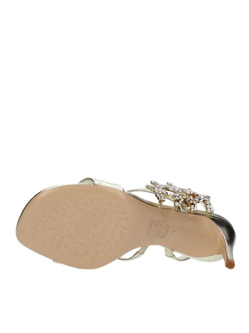 ALBA/70T sandals in leather TIFFI | ALBA/70TPLATINO