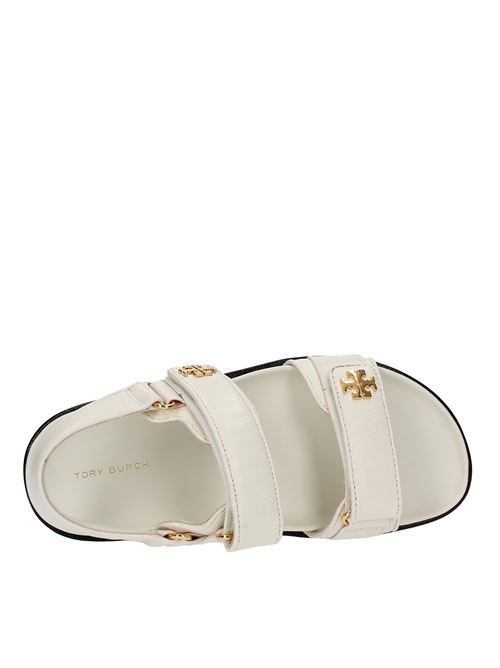 Leather sandals TORY BURCH | 144328IVORY