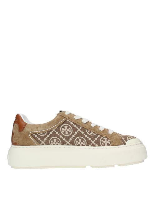 Suede and fabric trainers TORY BURCH | 150229MARRONE