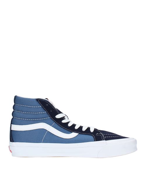 High-top trainers in suede and fabric VANS | VN0A4B5OC1CELESTE-BLUE