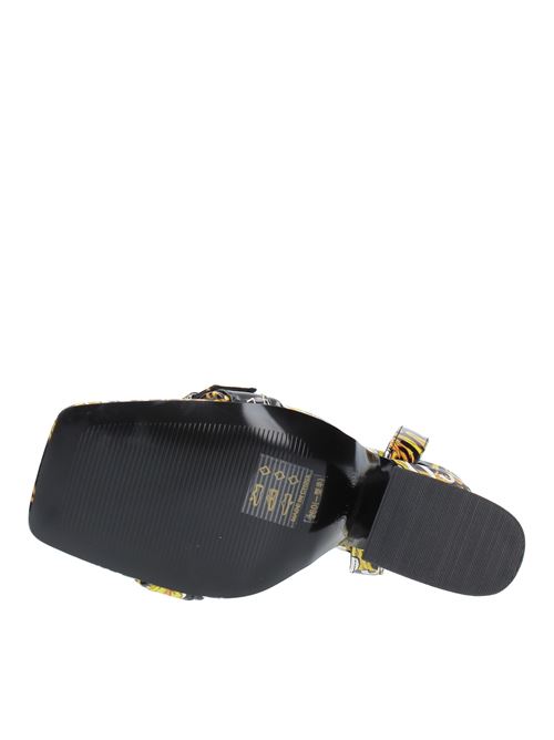 Faux leather sandals VERSACE JEANS COUTURE | 74VA3S36NERO-ORO