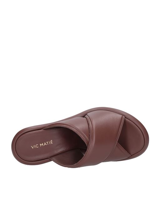 Leather sandals VIC MATIE' | 1C6950D_C060335MARRONE