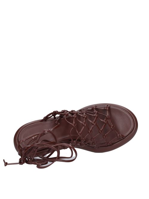 Leather sandals VIC MATIE' | 1C6962D_C14BFX0335MARRONE