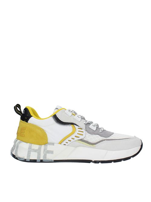 Sneakers in suede, leather and fabric VOILE BLANCHE | 0012016610.01.1N17BIANCO-GIALLO
