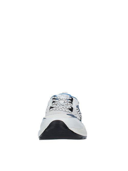 Sneakers in suede, leather and fabric VOILE BLANCHE | 0012016610.02.1N07BIANCO-BLU-NERO