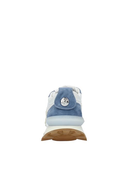 Leather and suede trainers VOILE BLANCHE | 12016659.01.1C77BIANCO-BLU