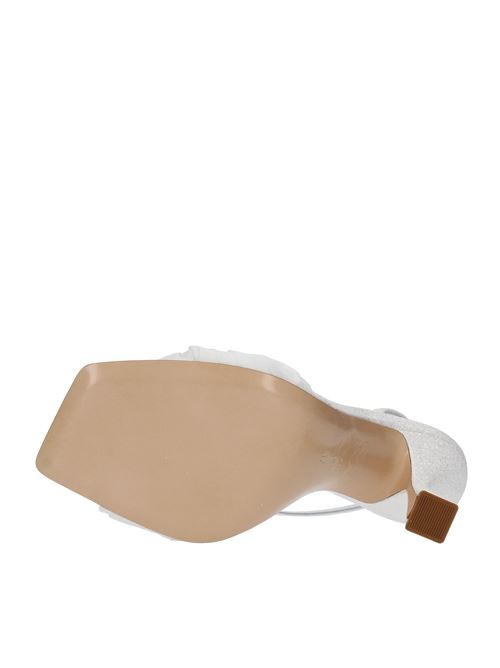 Sandali CASADEI modello GERALDINE HELEN in tessuto glitter bianco + milk CASADEI | 1L220X1001BIANCO