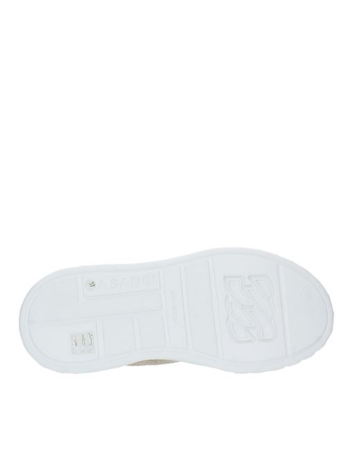 Sneakers CASADEI modello OFF ROAD in pelle e tessuto CASADEI | 2X006X0201ORO-BIANCO