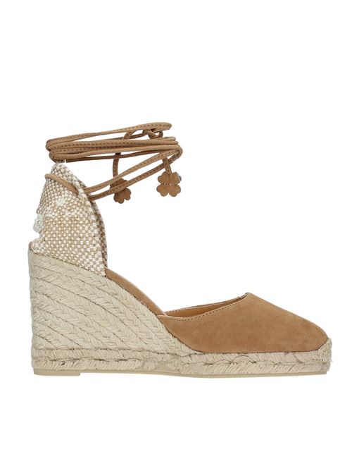 CARINA model suede, fabric and rope wedge CASTANER | 0217402008
