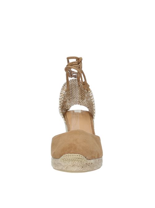 CARINA model suede, fabric and rope wedge CASTANER | 0217402008