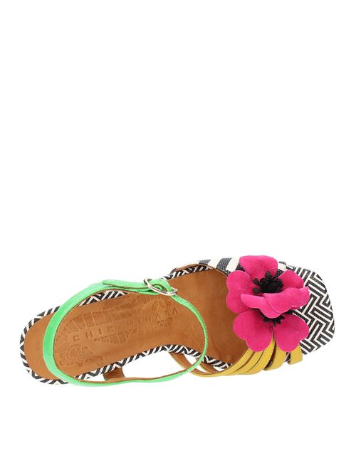 PIROTA sandals  in leather CHIE MIHARA | PIROTAMULTICOLORE