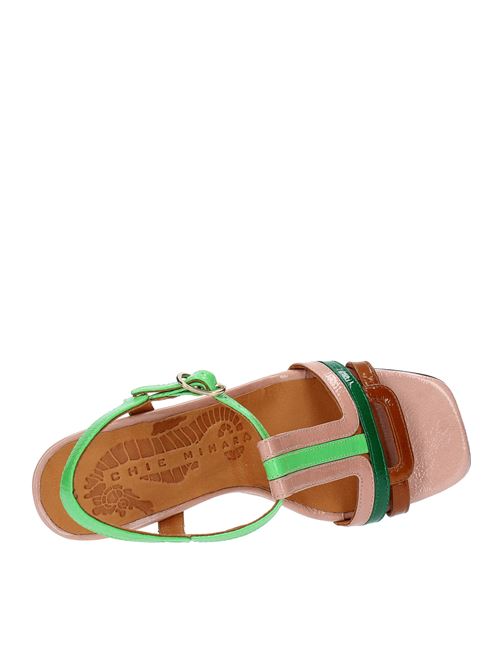 PIYATA sandals  in leather CHIE MIHARA | PIYATAMULTICOLORE