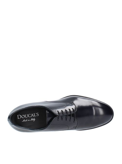 Laced shoes model DU1003YORKUF007NB02 by DOUCAL'S in leather DOUCAL'S | DU1003YORKUF007TEMPESTA