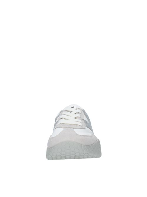 Sneakers in fabric suede and rubber KEH NOO | 9312BIANCO-ARGENTO
