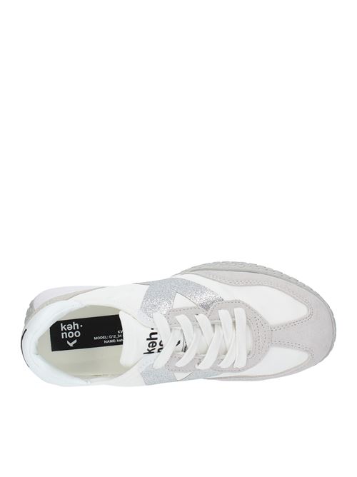 Sneakers in fabric suede and rubber KEH NOO | 9312BIANCO-ARGENTO