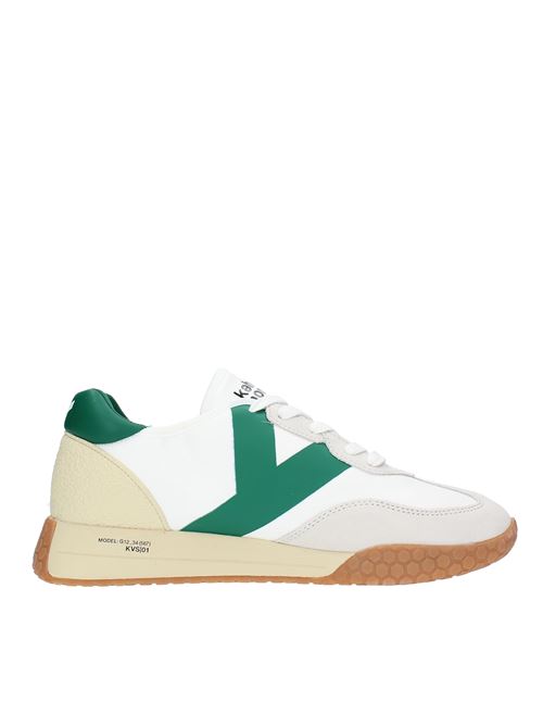 Sneakers in fabric suede and rubber KEH NOO | 9313BIANCO-VERDE