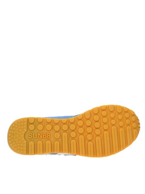 Sneakers in pelle camoscio e tessuto SUN68 | Z34112BIANCO-AVIO