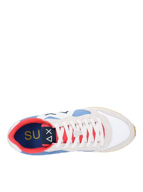 Sneakers in suede leather and fabric SUN68 | Z34112BIANCO-AVIO