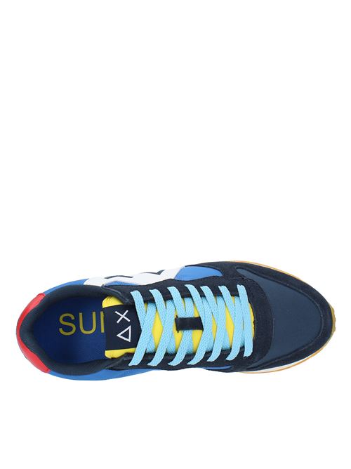 Sneakers in pelle camoscio e tessuto SUN68 | Z34112NAVY-ROYAL