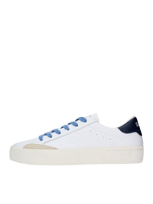 Leather sneakers SUN68 | Z34140BIANCO-NAVY
