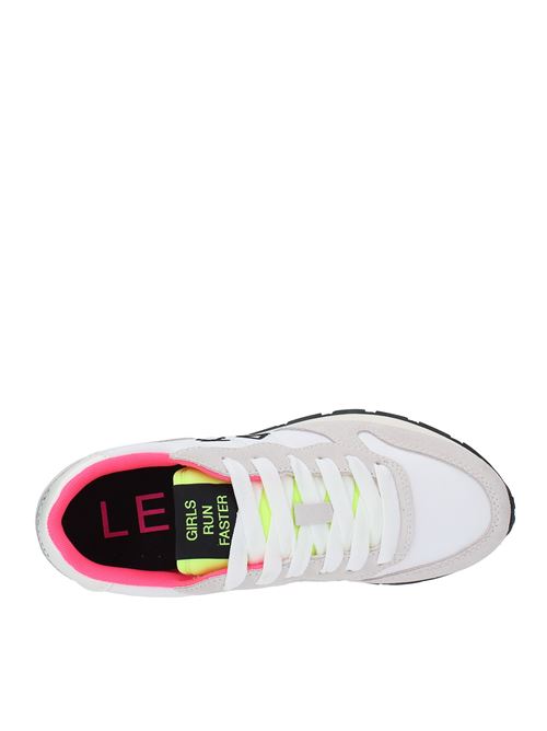 Suede and fabric sneakers SUN68 | Z34201BIANCO-GIALLO FLUO