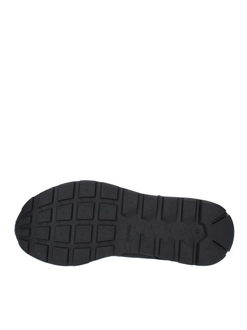 Sneakers in camoscio e tessuto SUN68 | Z34201NERO-GIALLO FLUO