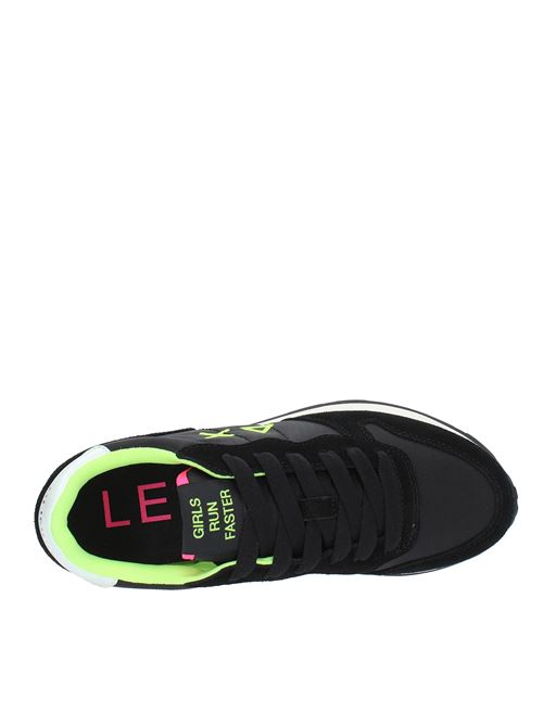 Suede and fabric sneakers SUN68 | Z34201NERO-GIALLO FLUO