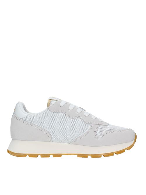 Suede and fabric sneakers SUN68 | Z34203BIANCO