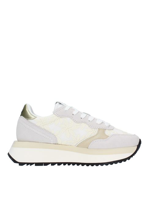 Suede and fabric sneakers SUN68 | Z34209BIANCO