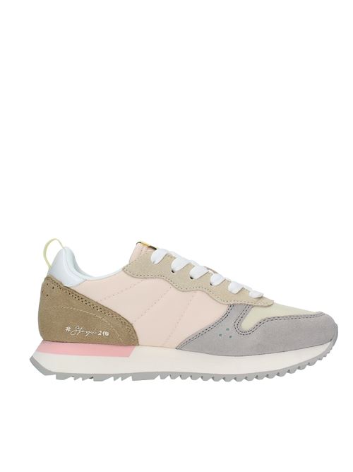 Sneakers in suede leather and fabric SUN68 | Z34210PANNA