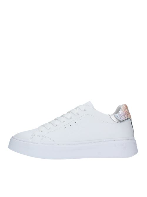 Leather sneakers SUN68 | Z34226BIANCO-ARGENTO