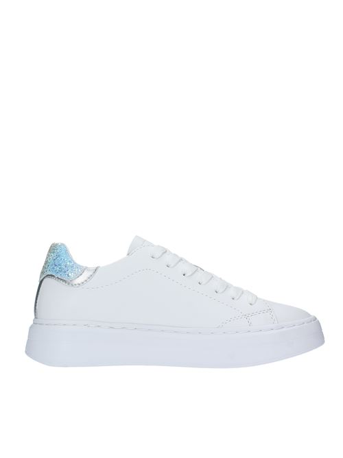 Leather sneakers SUN68 | Z34226BIANCO-ARGENTO