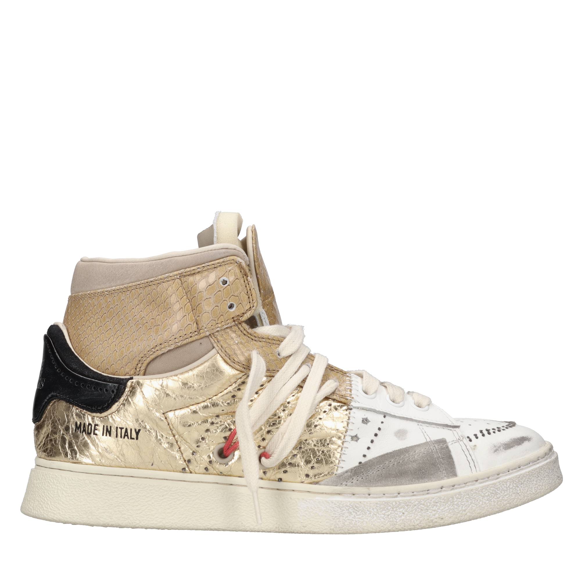 Sneakers in pelle effetto vintage