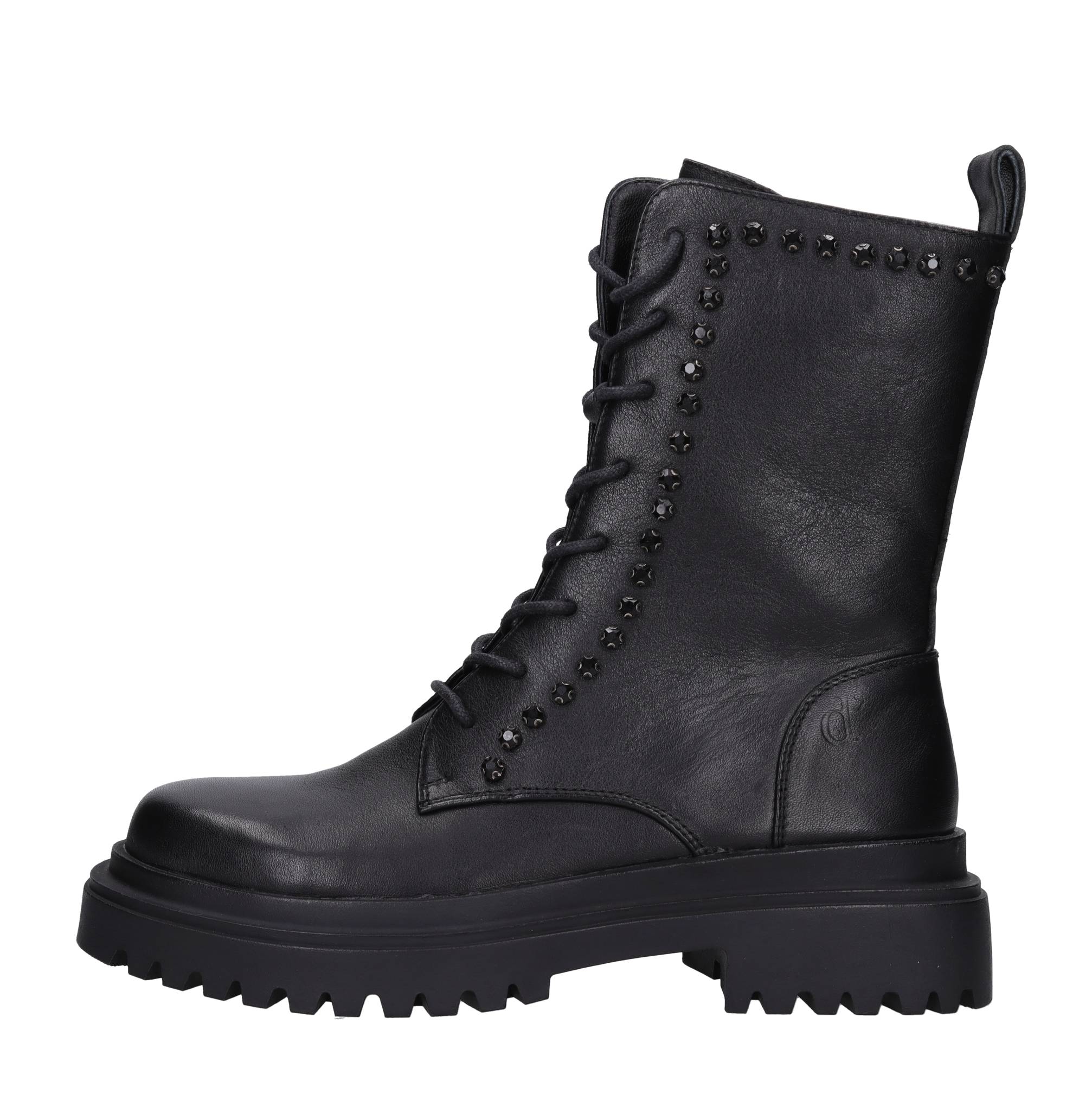 Leather combat boots