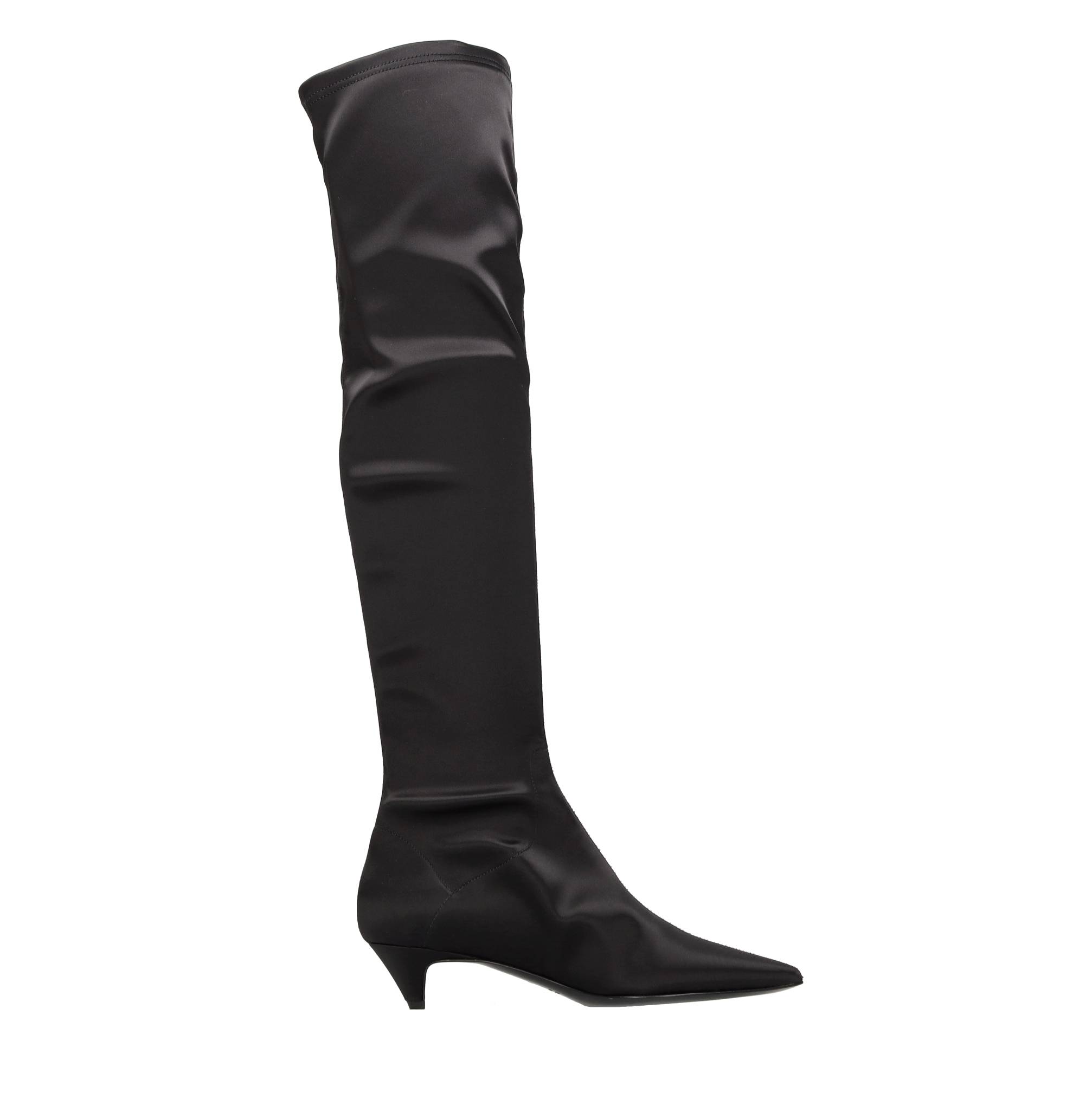 Sergio Rossi Stivali Vinaccia Stivali In Raso STRATEGIA Ginevra