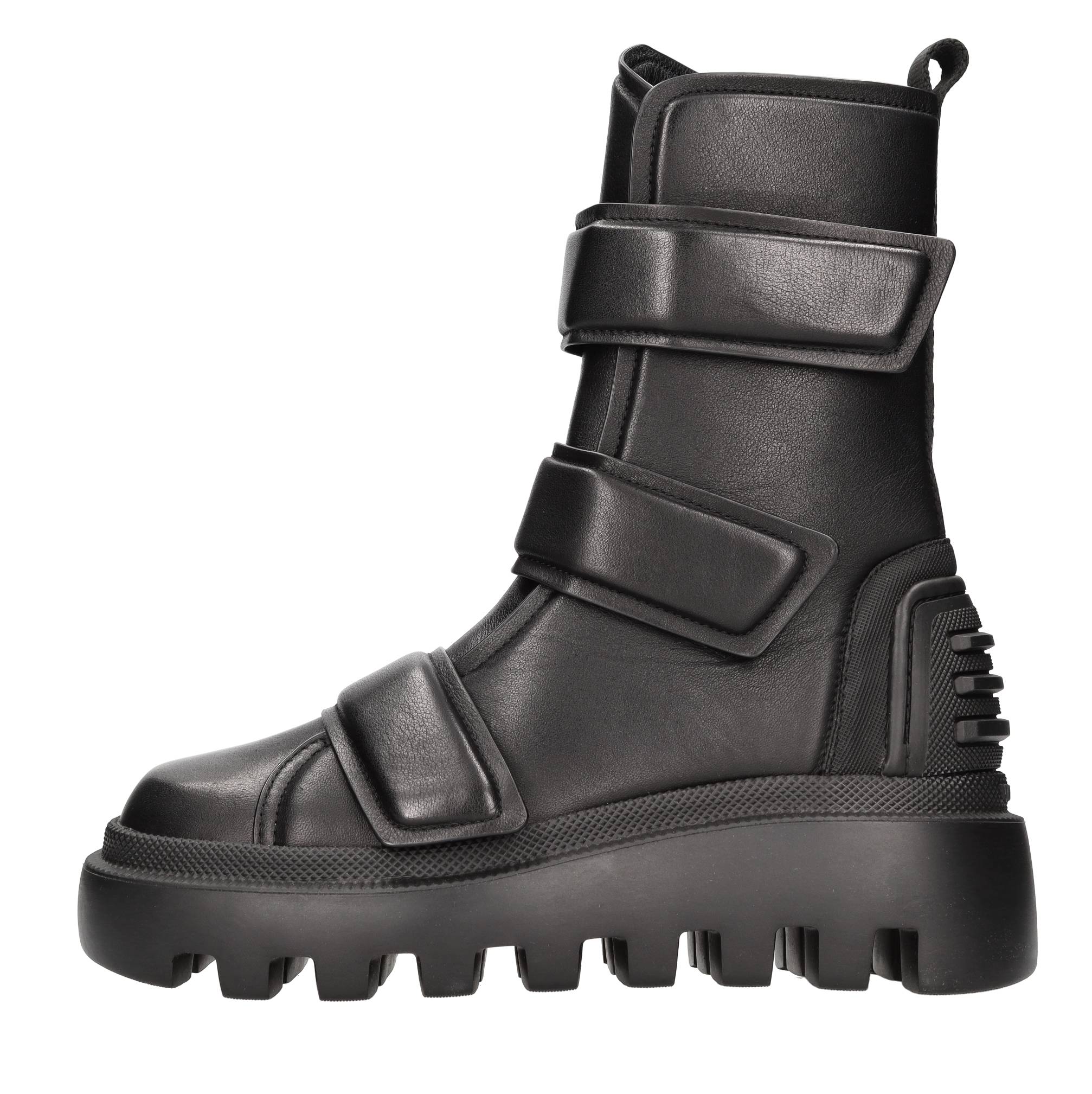 Leather Biker ankle boots