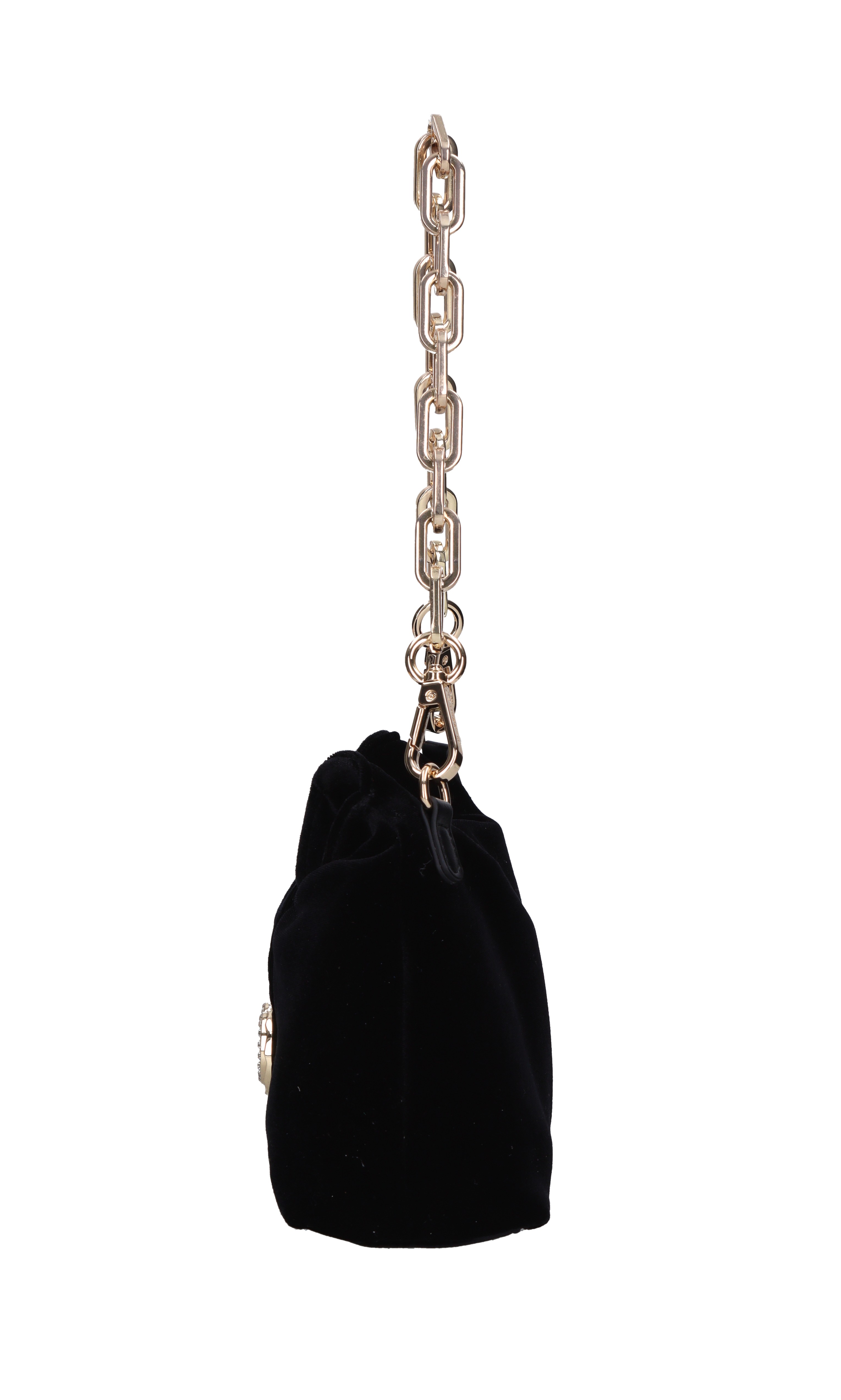 SYMALL Borsa da sera da donna in velluto con cristalli, stile retrò