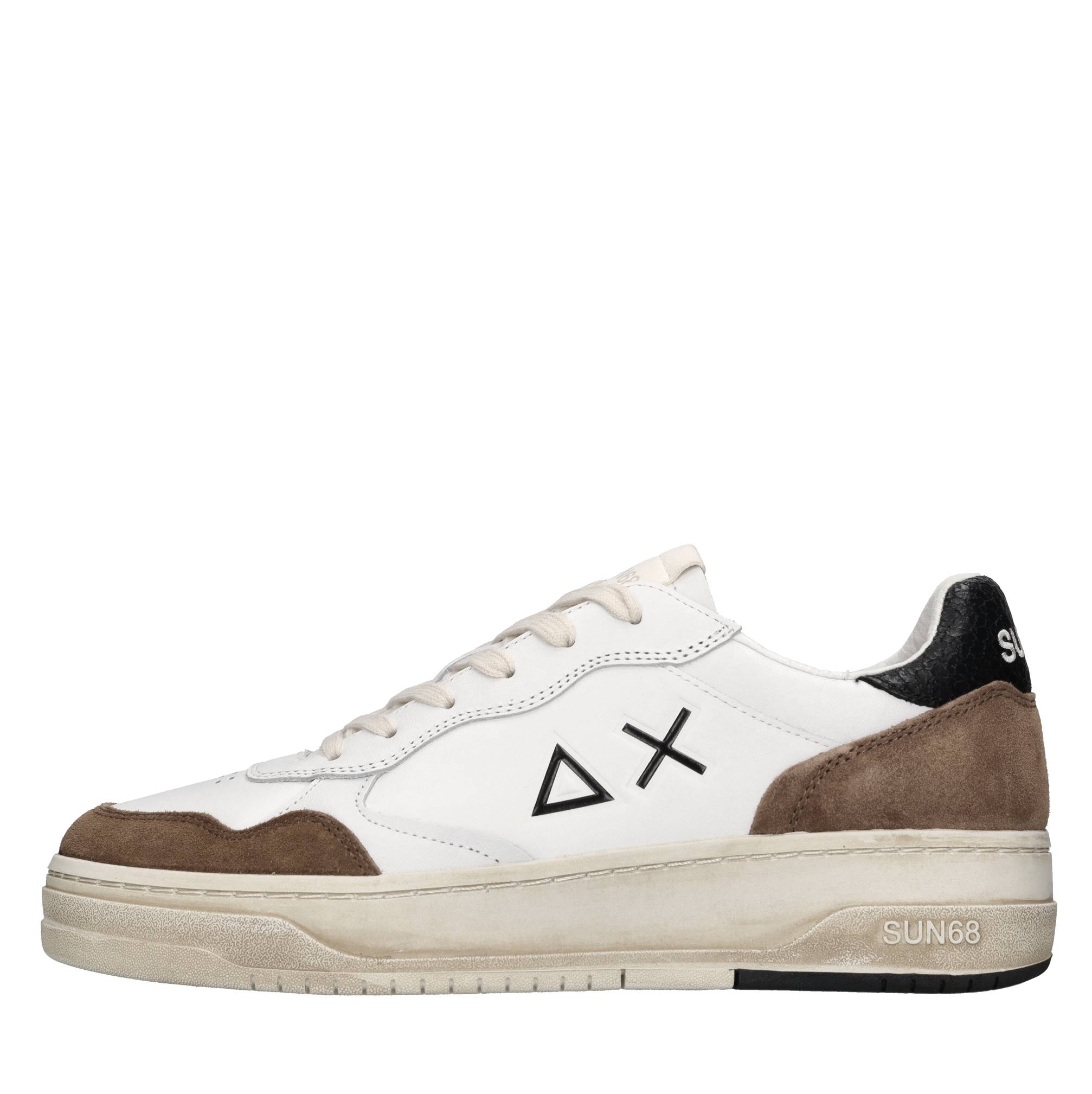 Sneakers Big Basket in pelle e camoscio