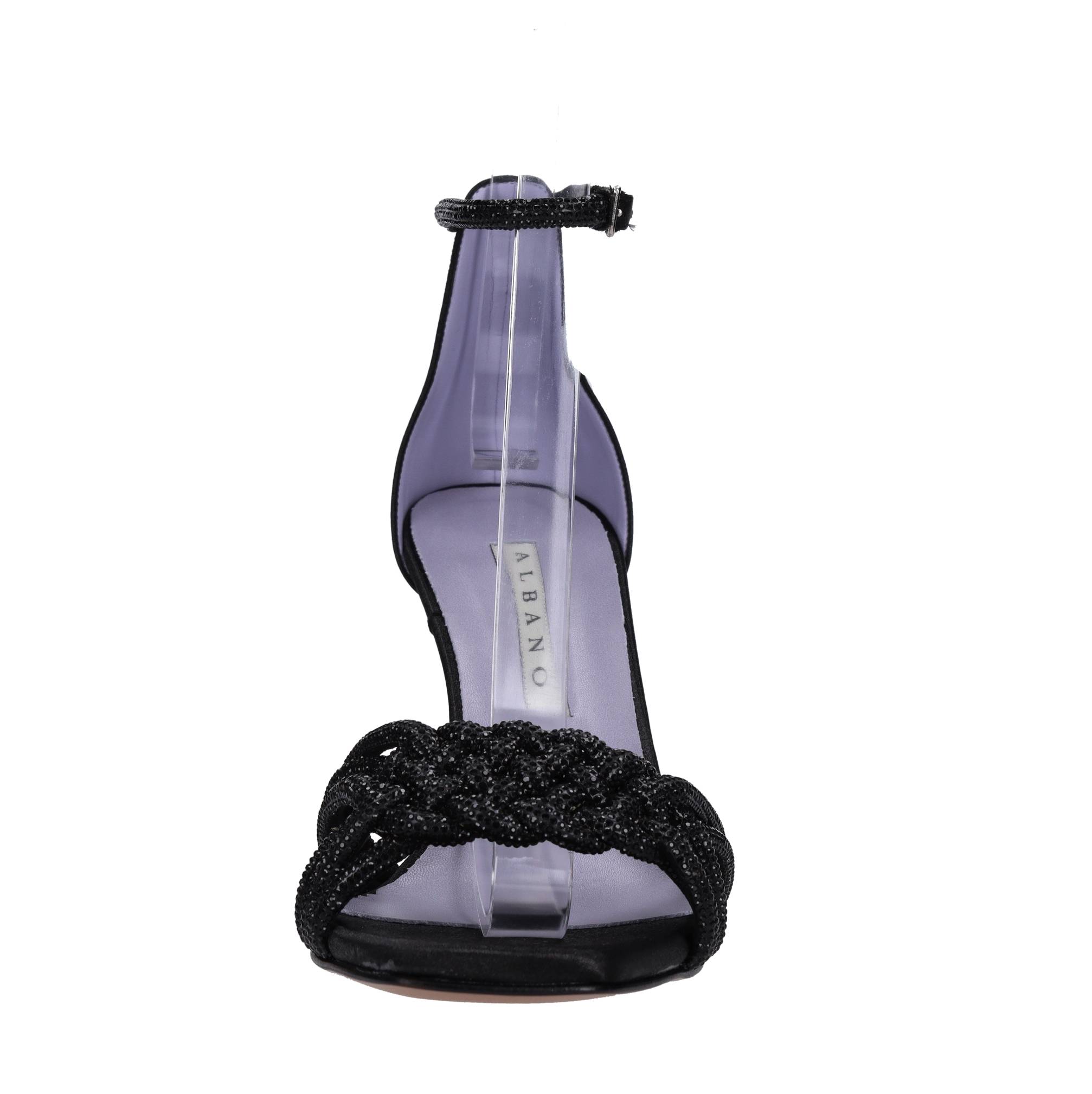 Sandali in raso e strass ALBANO Ginevra calzature