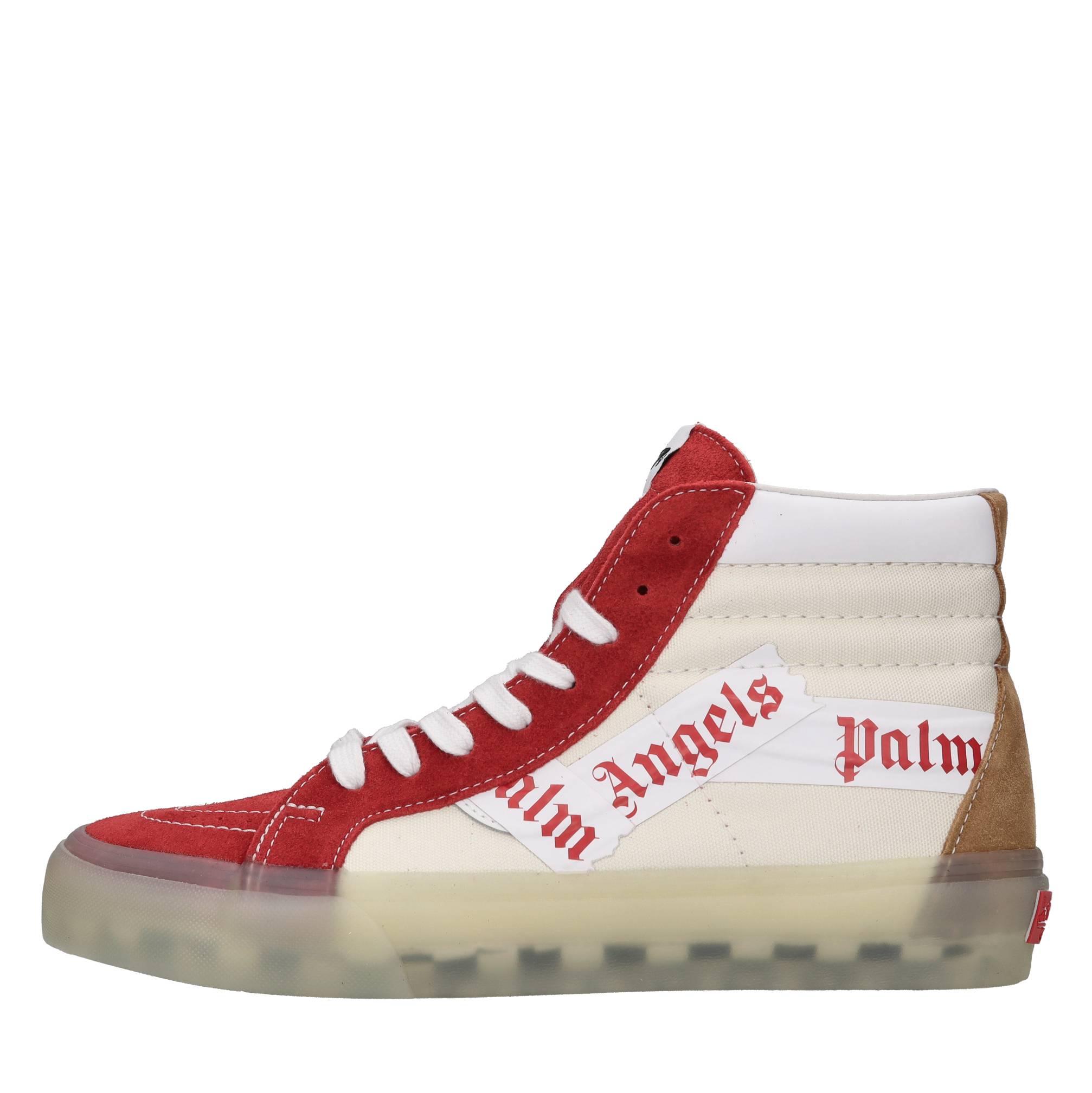 PALM ANGELS model sneakers in suede and fabric