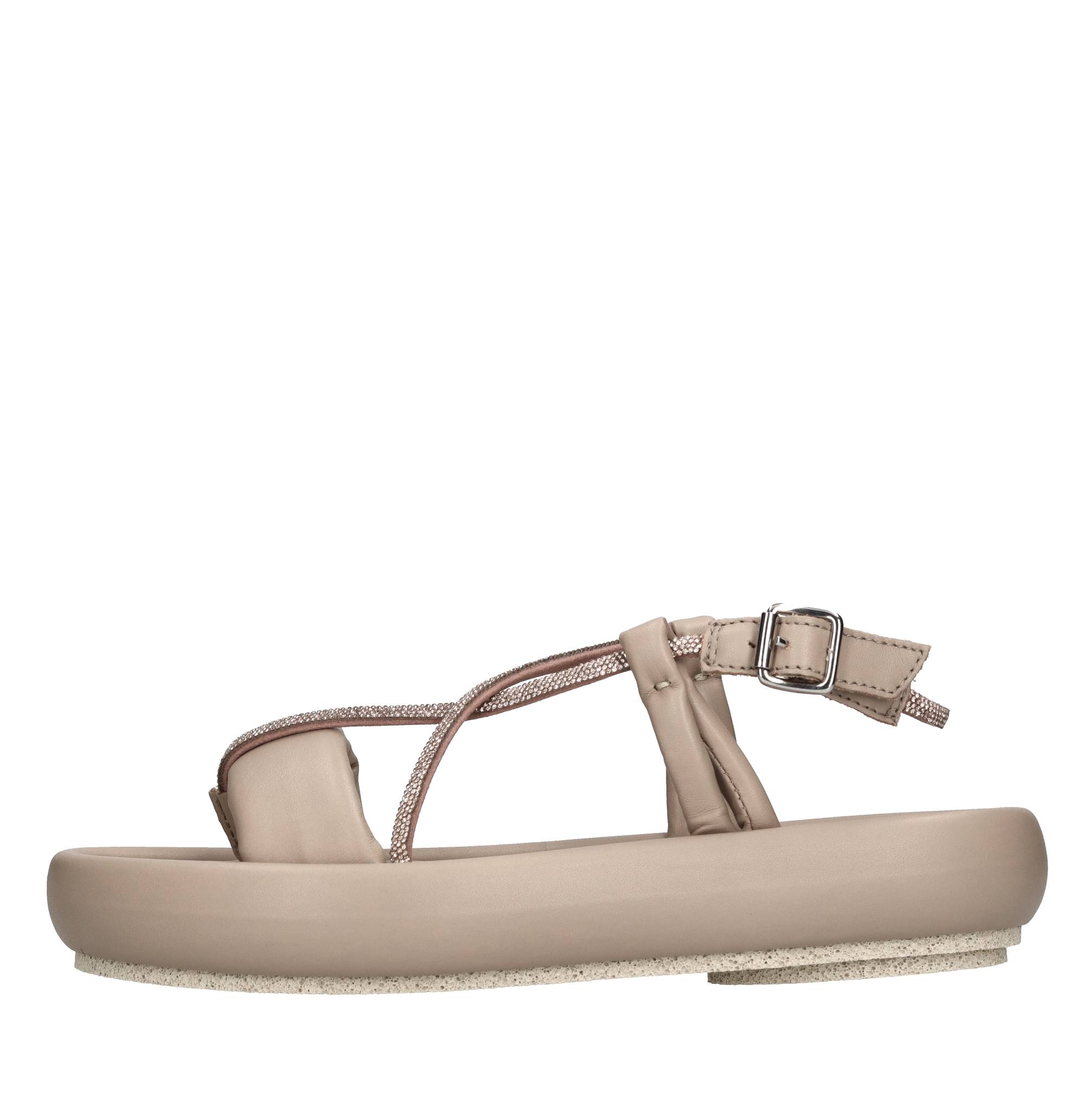 Sandali Modello Basu Strass Dreamer In Pelle