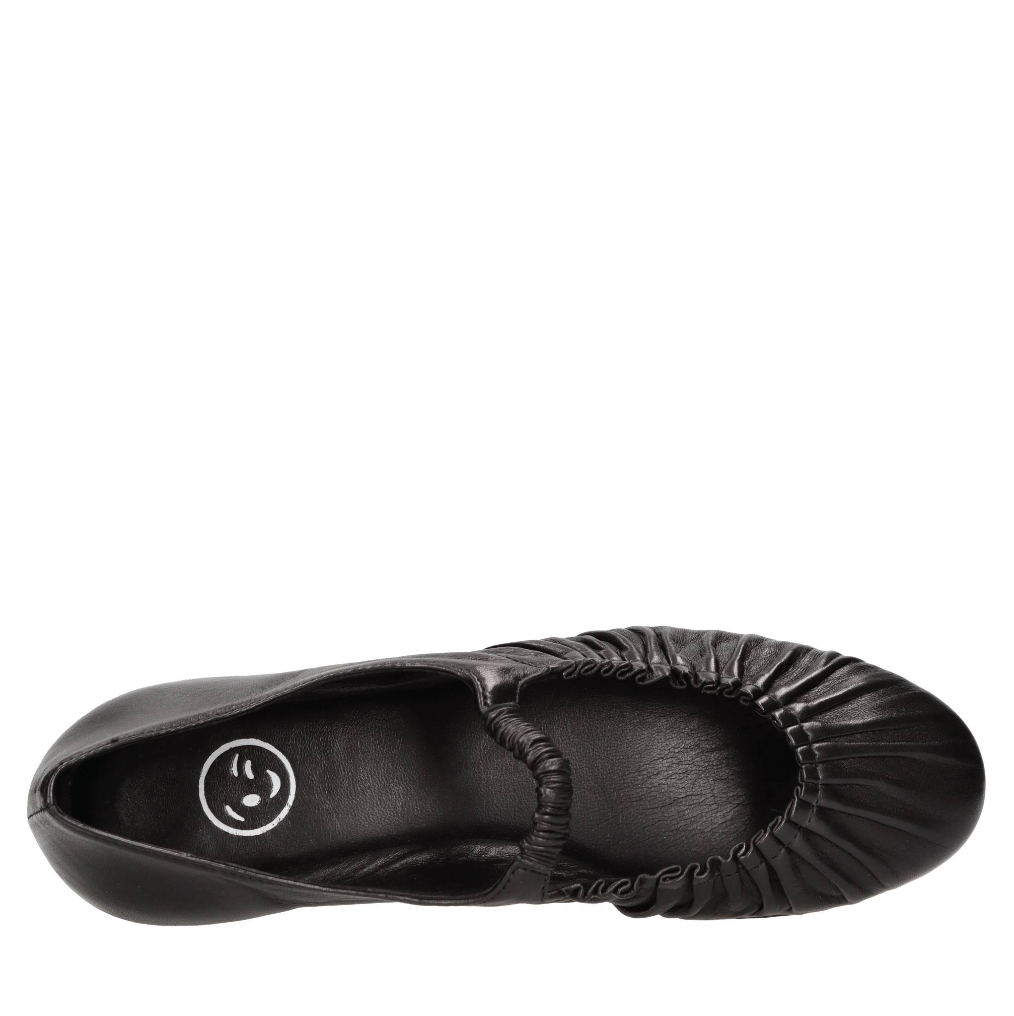 Ballerines Lorena Paggi Pointure 38 - Cuir Souple Fait Main En Italie, Style Marie-Jane Noir