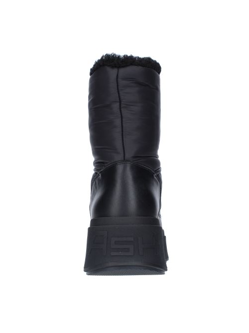 Leather and fabric ankle boots ASH | MOUNTAIN01NERO