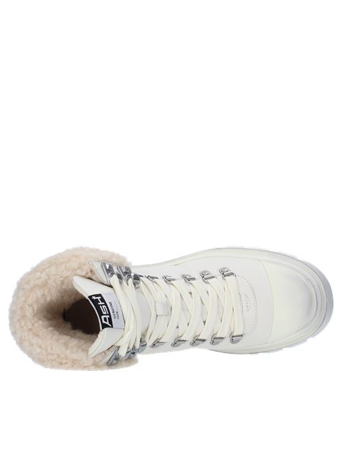 Ankle boots in suede, leather and faux fur ASH | PATAGONIEFUR02BIANCO