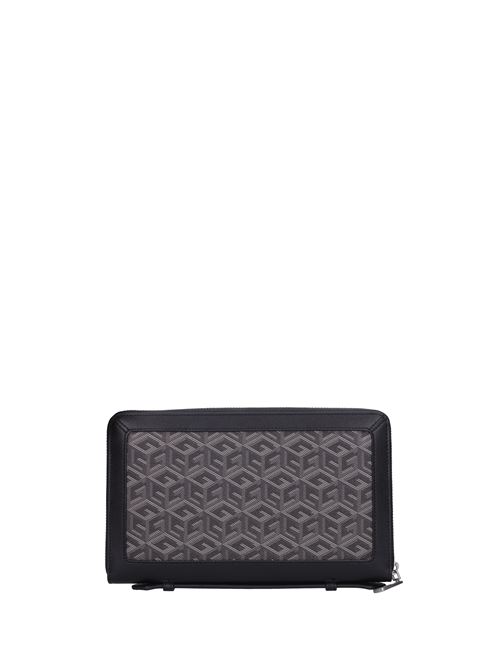 Fabric and faux leather document pouch GUESS | HMERLOP3284GRIGIO