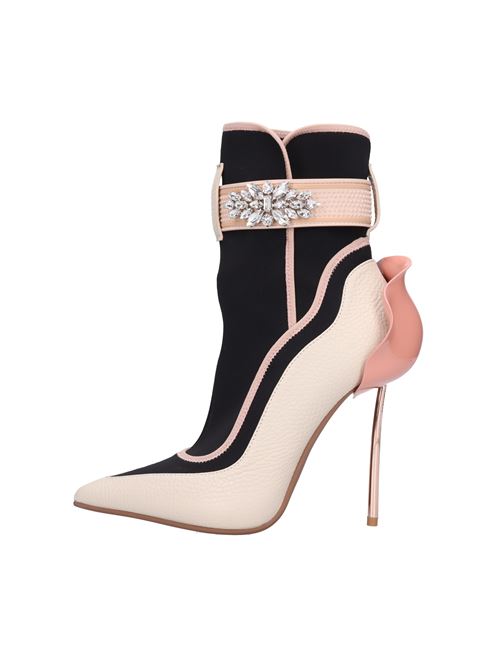 Ankle boot in leather and fabric LE SILLA | 3182RMULTICOLORE