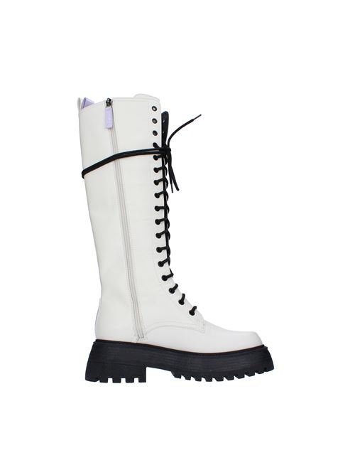 Stivali anfibi in pelle 3JUIN | 322WP001.C.0538107IVORY