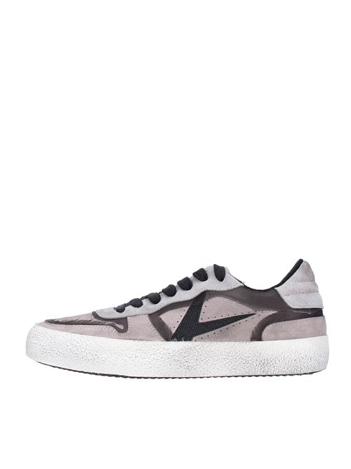 Leather and suede trainers ARCHIVIO,22 | DEVD421GRIGIO