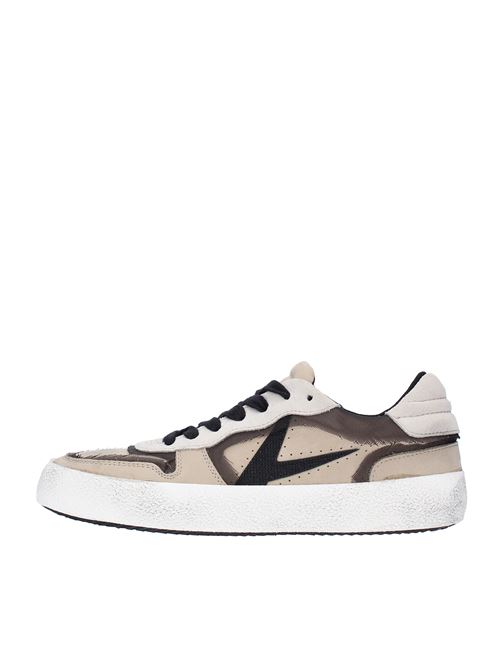 Sneakers in pelle e camoscio ARCHIVIO,22 | DEVD423BEIGE