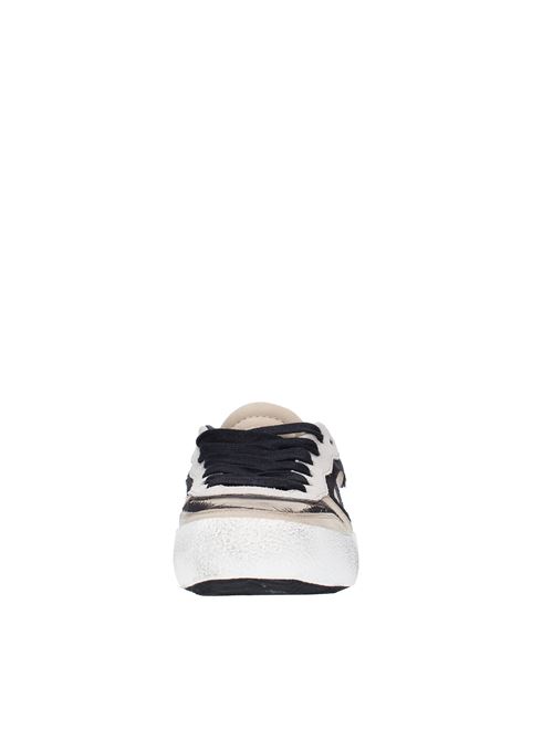 Sneakers in pelle e camoscio ARCHIVIO,22 | DEVD423BEIGE